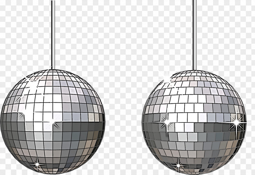 Silver Metal Sphere Ball Ceiling Fixture PNG