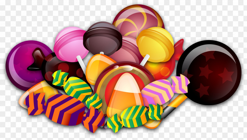Vector Hand-painted Candy Lollipop PNG
