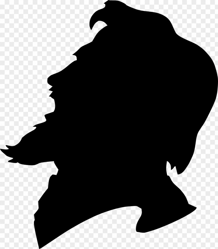 Beard And Moustache Silhouette Woman Clip Art PNG