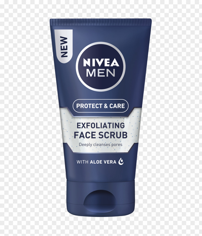 Face Cleanser NIVEA MEN Sensitive Moisturiser Exfoliation Men Creme PNG