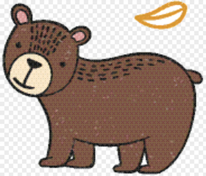 Fawn Brown Bear Cartoon PNG