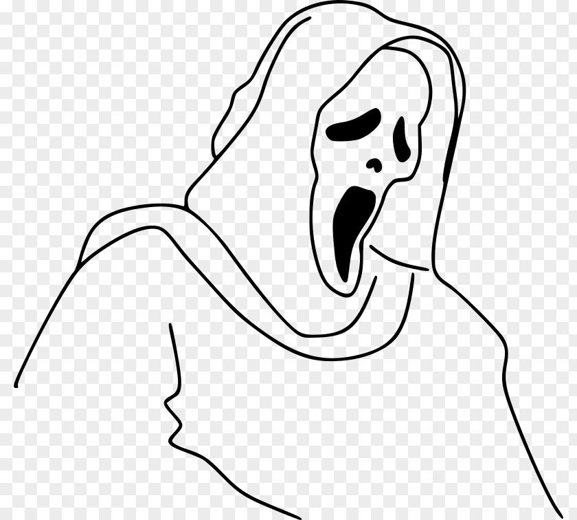 Ghost Ghostface Casper Line Art Clip PNG