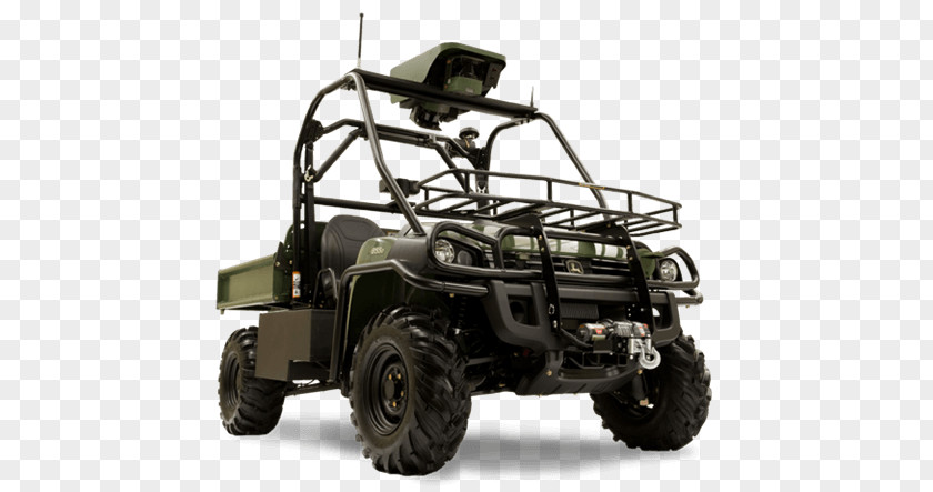 Military Vehicles John Deere Gator Utility Vehicle Side By IRobot R-Gator PNG