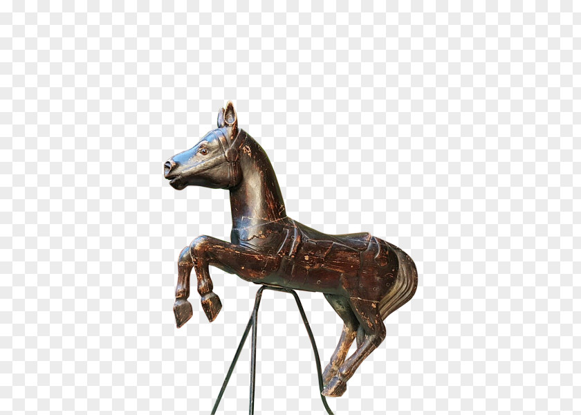 Mustang Halter Stallion Sculpture Rein PNG