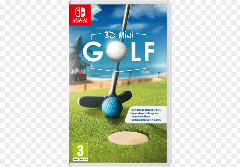 Mini Golf Nintendo Switch 3D Video Game Miniature PNG