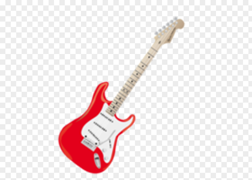 Red Guitar Fender Stratocaster Musical Instrument Bullet Electric PNG