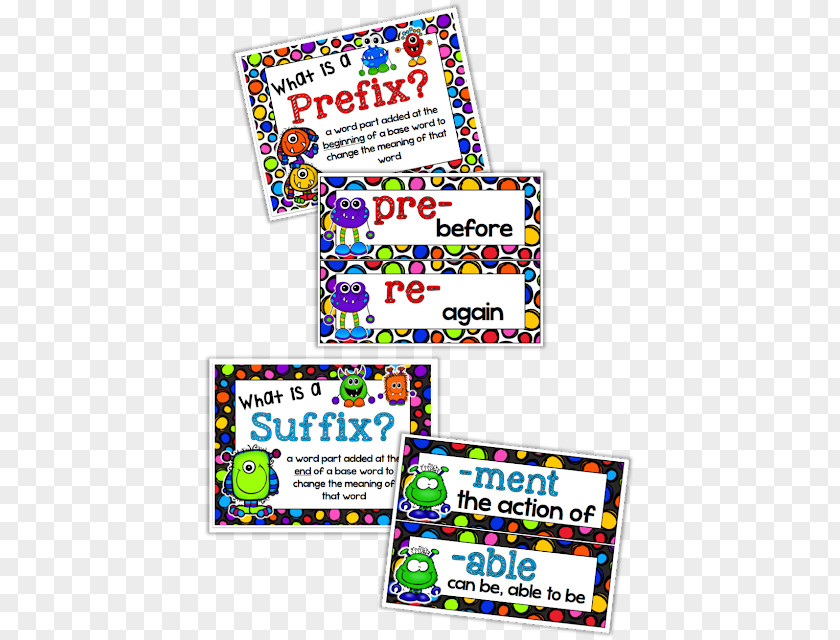 Theme Posters Suffix Prefix Affix Meaning Classroom PNG