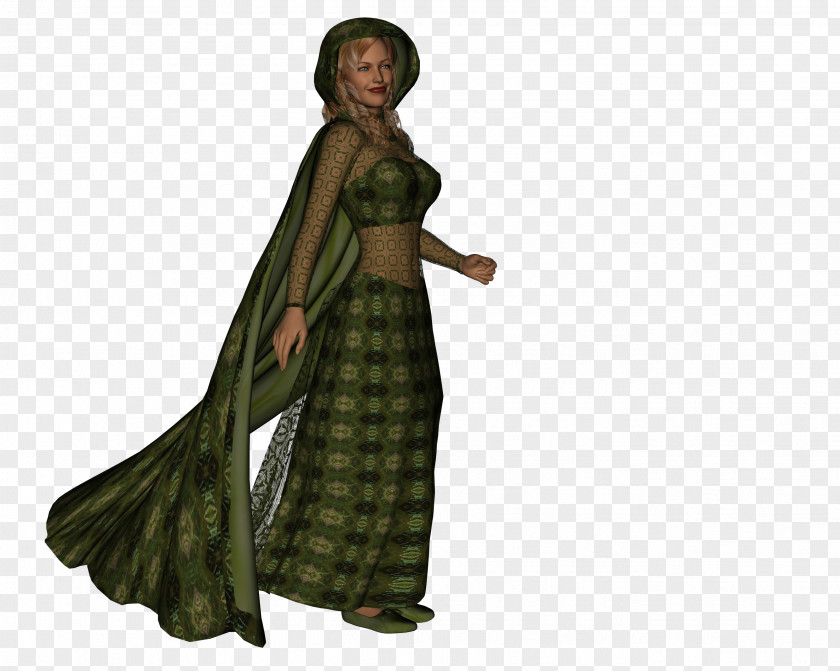 Woodland Fairy Robe Costume Design Gown Legendary Creature PNG