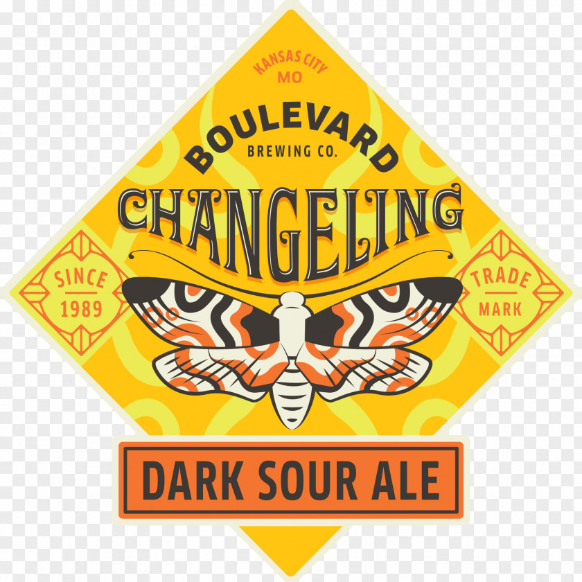 Beer Sour Boulevard Brewing Company Changeling Dark Ale Logo PNG