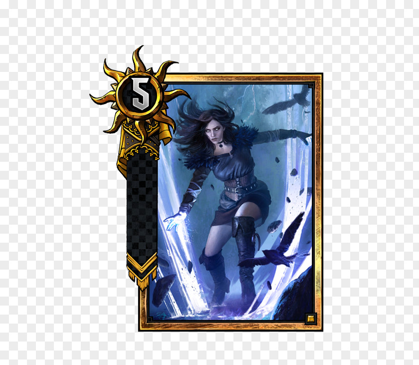 Gwent Card Art Gwent: The Witcher Game 3: Wild Hunt Geralt Of Rivia Yennefer Time Contempt PNG