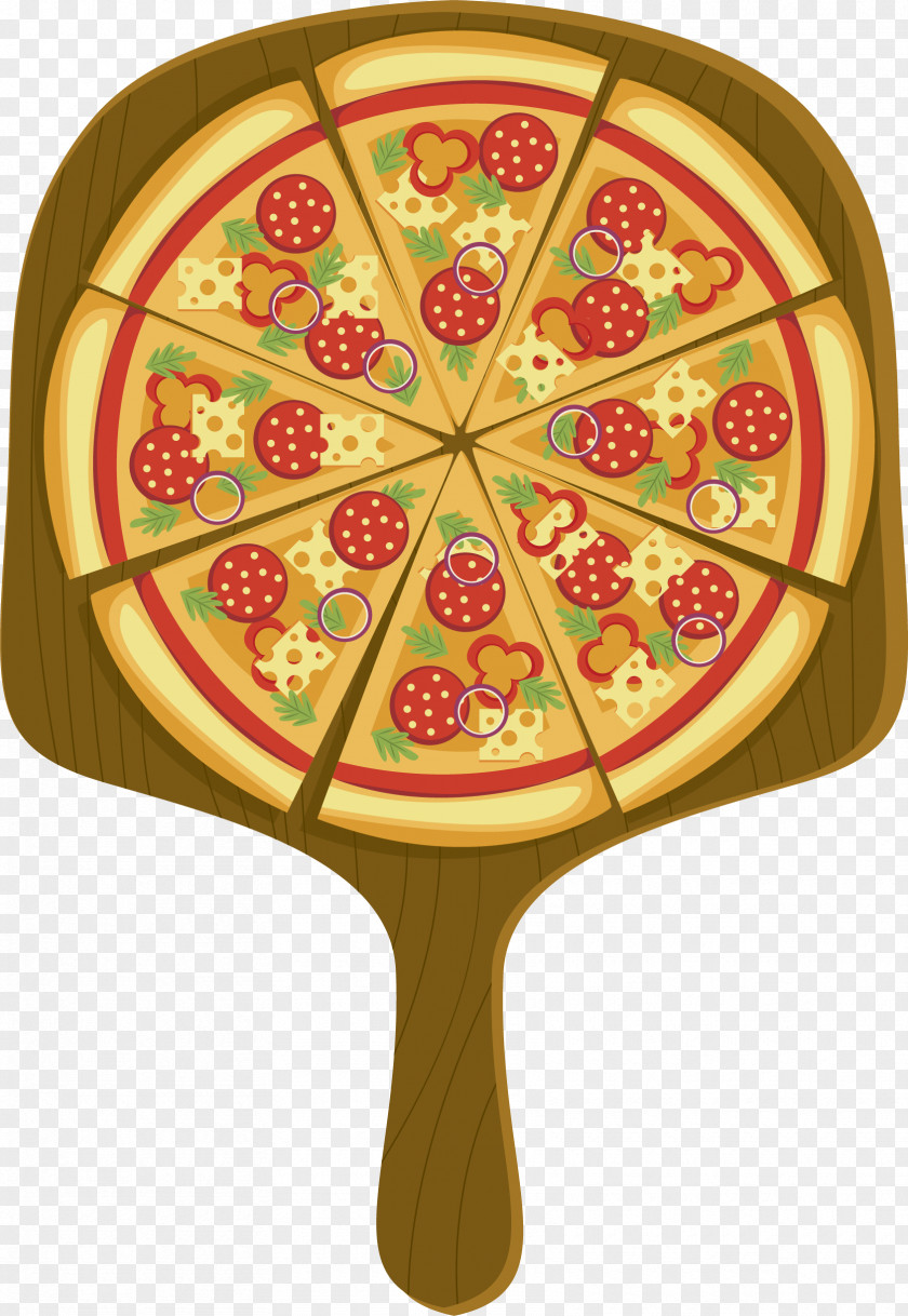 Homemade Baked Pizza Tablecloth Euclidean Vector PNG