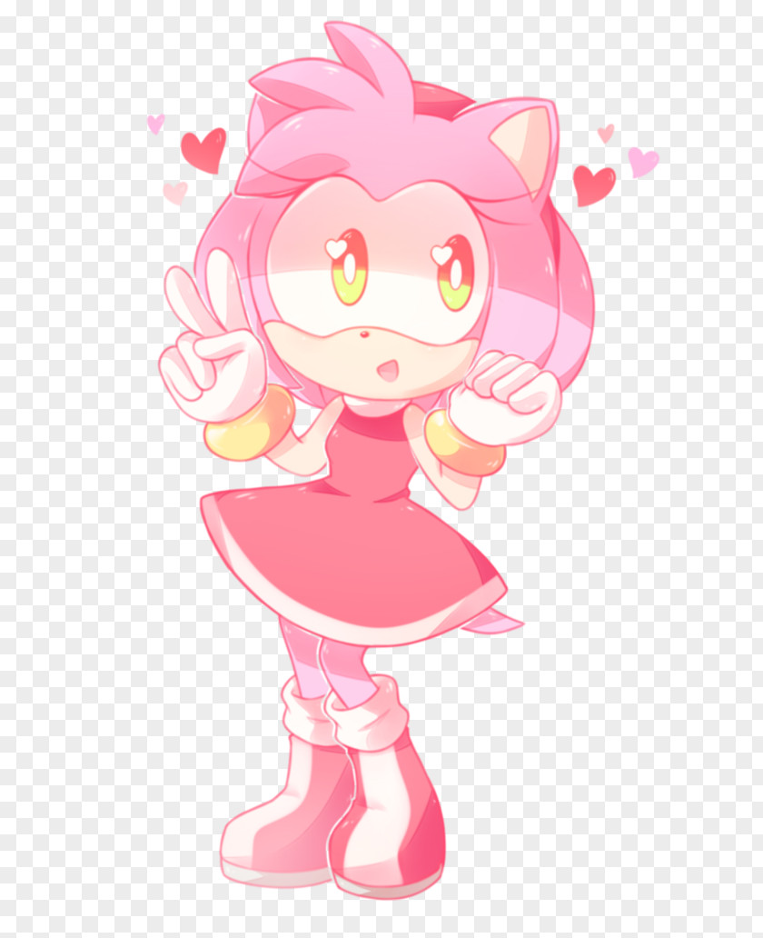 Amy Rose Sonic CD Mega Collection The Hedgehog Tails PNG