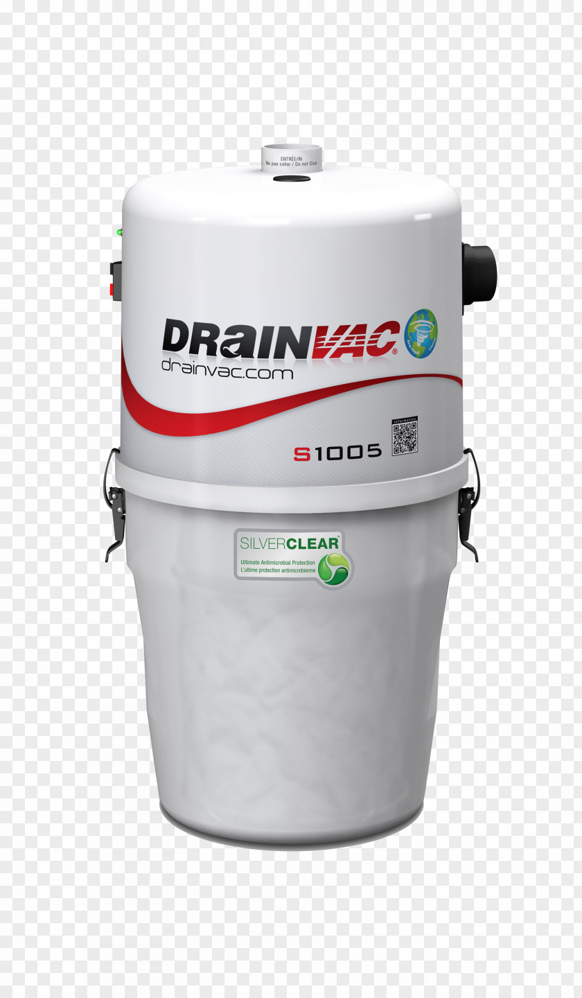 Drain Central Vacuum Cleaner Airwatt Dust Cyclonic Separation PNG