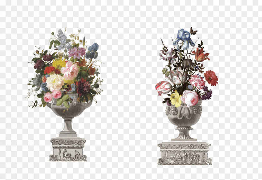 Flower Vase Floral Design PNG