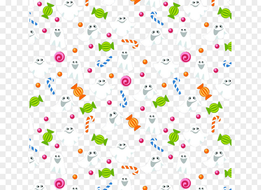 Ghosts And Candy Background Vector Material Download Computer File PNG