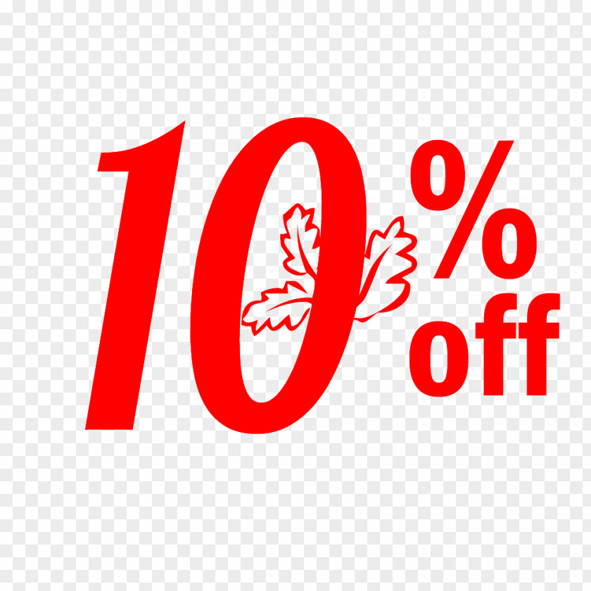 Thanksgiving Sale 10% Off Discount Tag. PNG