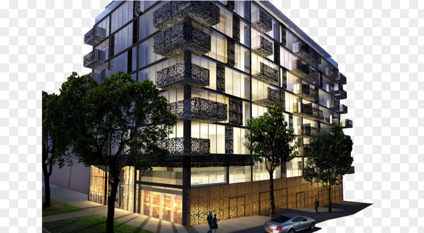 Apartment Studio House Modern Facade PNG