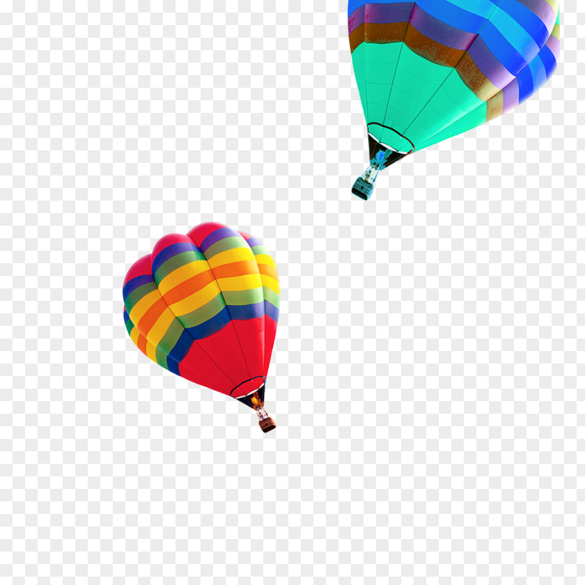 Colorful Hot Air Balloon Flight PNG