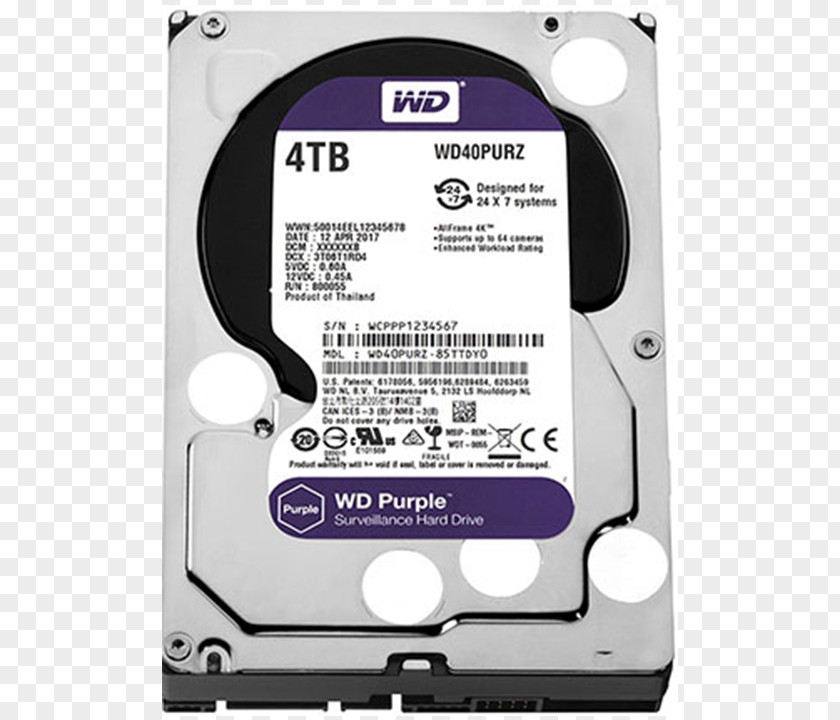 Computer WD Purple SATA HDD Serial ATA Hard Drives Western Digital 3.5