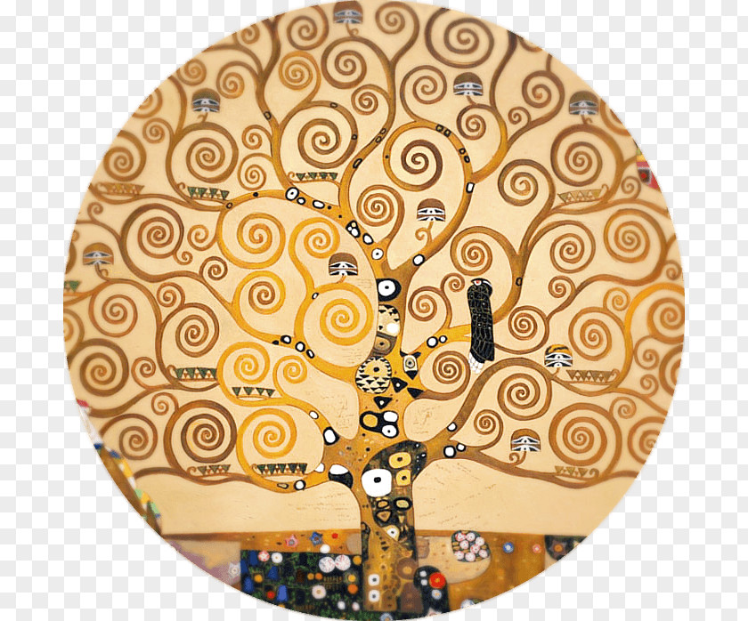 Painting The Tree Of Life, Stoclet Frieze Palace Mural PNG