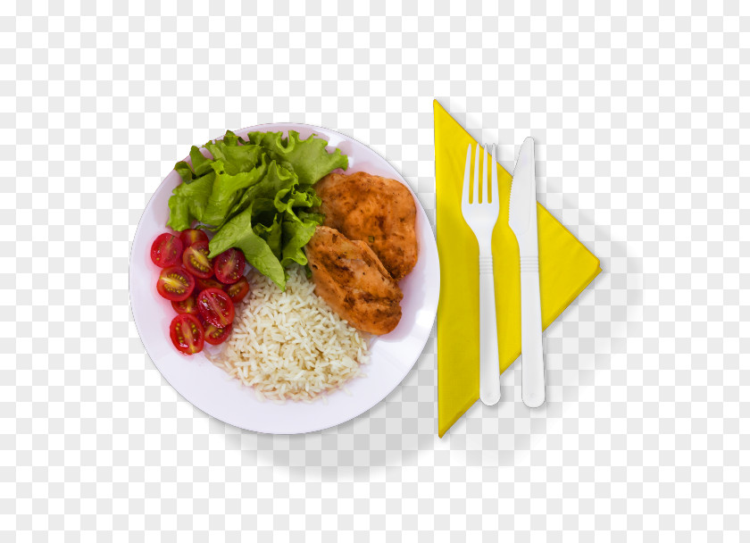 Plate Full Breakfast Cutlery Meal Dish PNG
