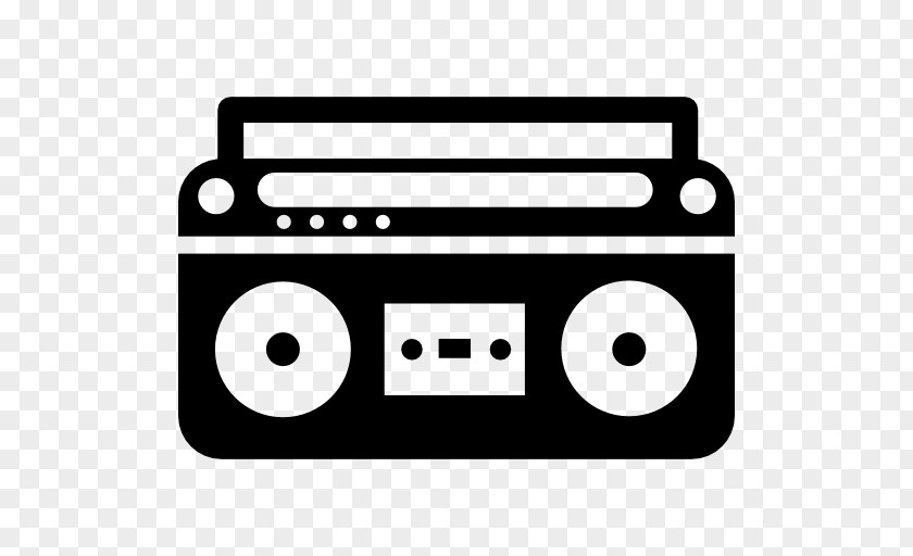 Stereo Vector Boombox PNG