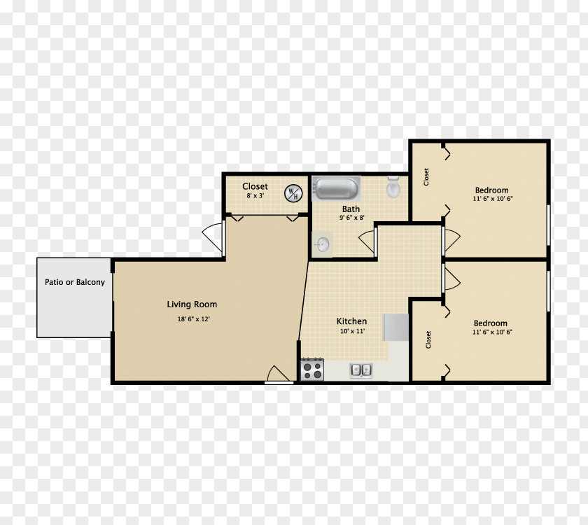 Bathroom Floor Greenbriar Apartments Plan House Renting PNG