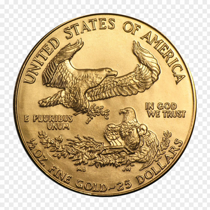 Gold Coins Usa United States Of America American Eagle Coin PNG