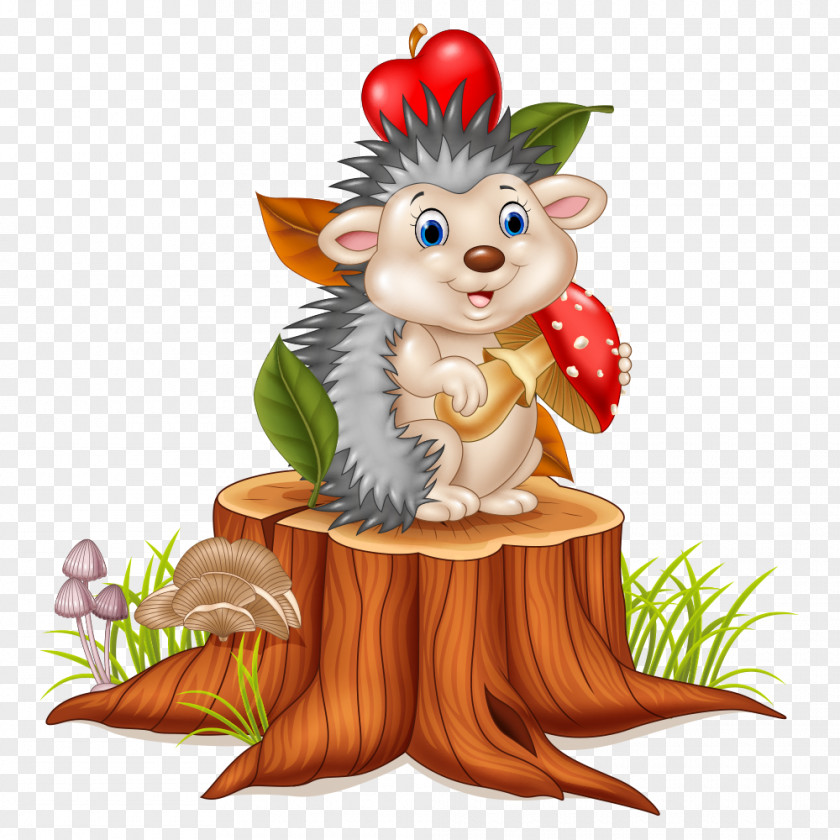 Hedgehog On The Stump Royalty-free Stock Photography Clip Art PNG