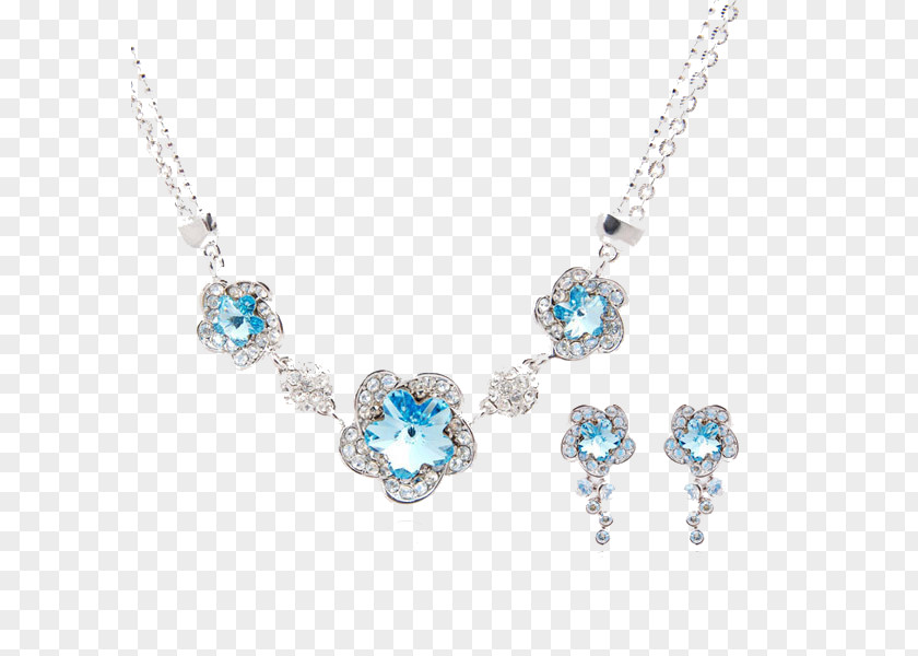 Jewelry Earring Blue Necklace Turquoise Gemstone PNG