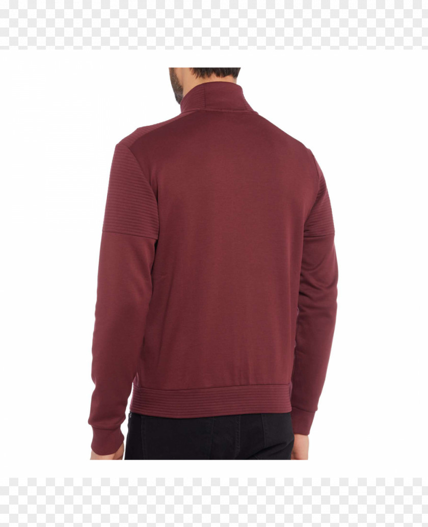 Polar Fleece Maroon Sleeve Neck PNG