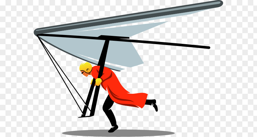 Blind People Reading Signs Hang Gliding Clip Art Illustration Vector Graphics PNG