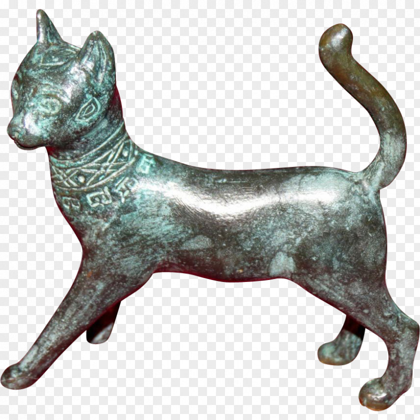 Cat Bronze Sculpture PNG