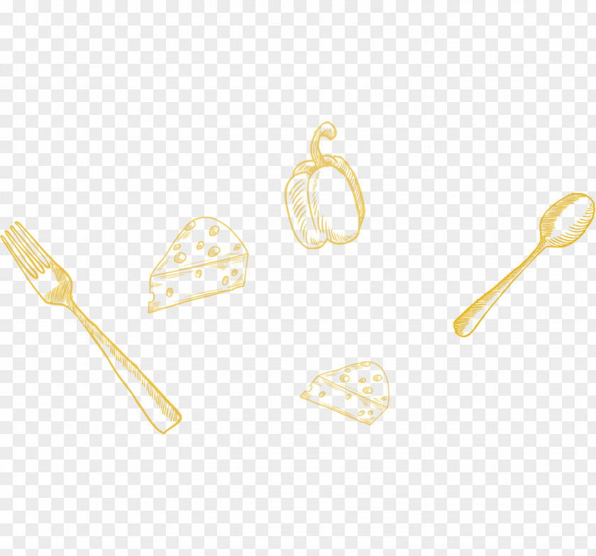 Fork Earring Body Jewellery Product Design PNG