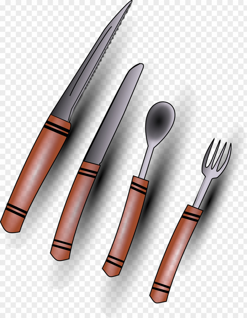 Knife Cutlery Kitchen Utensil Household Silver Fork PNG