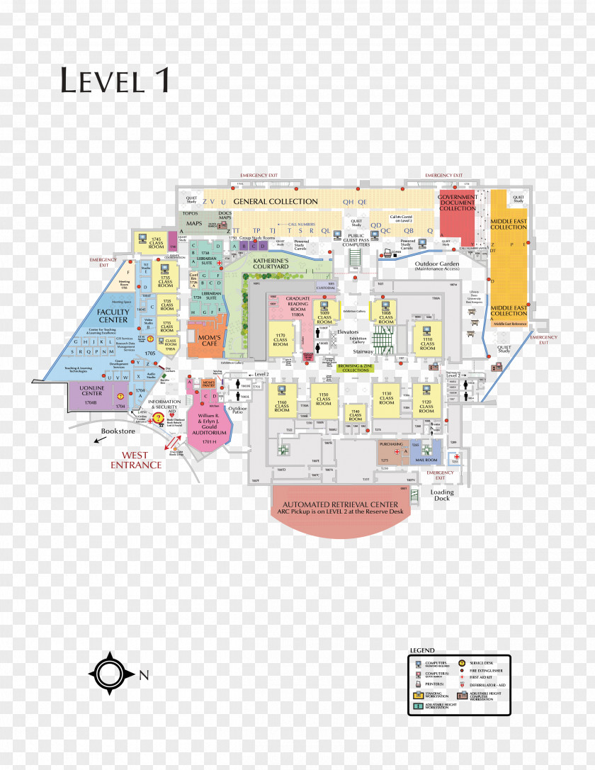Map J. Willard Marriott Library International Floor Plan Madrid Auditorium PNG