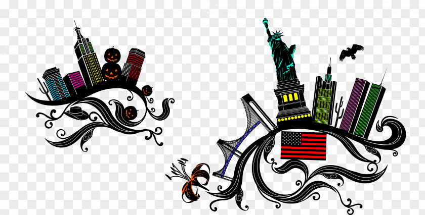Vector Statue Of Liberty Architecture Building Illustration PNG