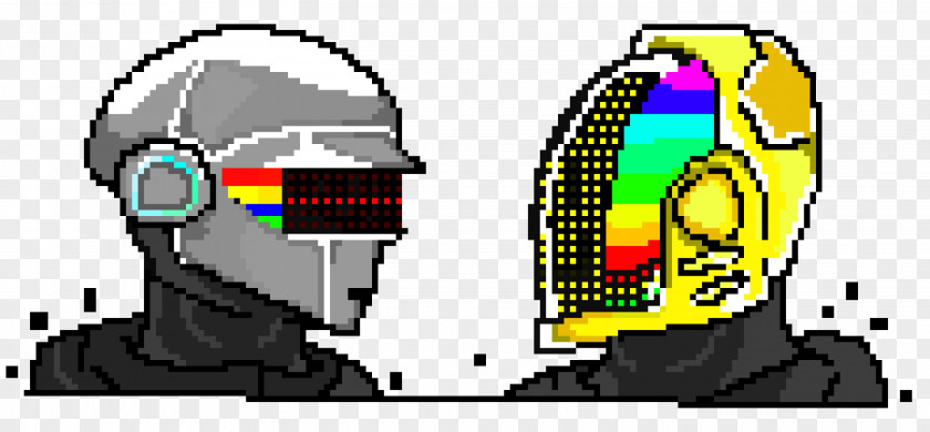 Pixel Art Daft Punk PNG