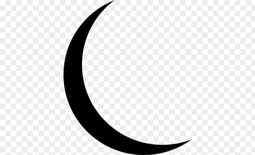 Thin Lunar Phase Moon Crescent Clip Art PNG