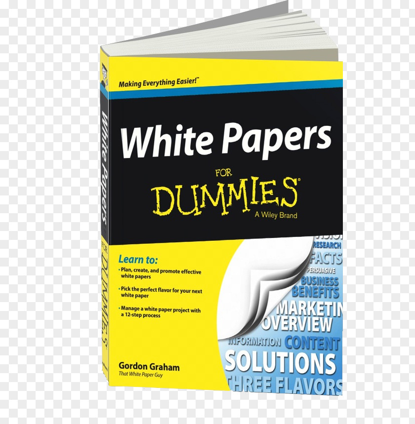 Book White Papers For Dummies English Grammar Business Gamification PNG