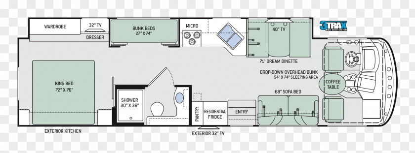 Car Thor Motor Coach Campervans Industries Floor Plan PNG