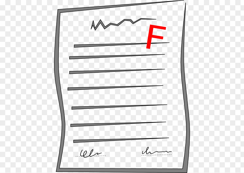 Failed Test Cliparts Paper Writing Musical Note Clip Art PNG