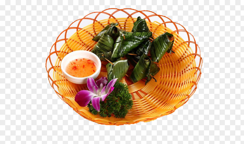 Thai Banana Leaf Package Of Chicken Cuisine PNG