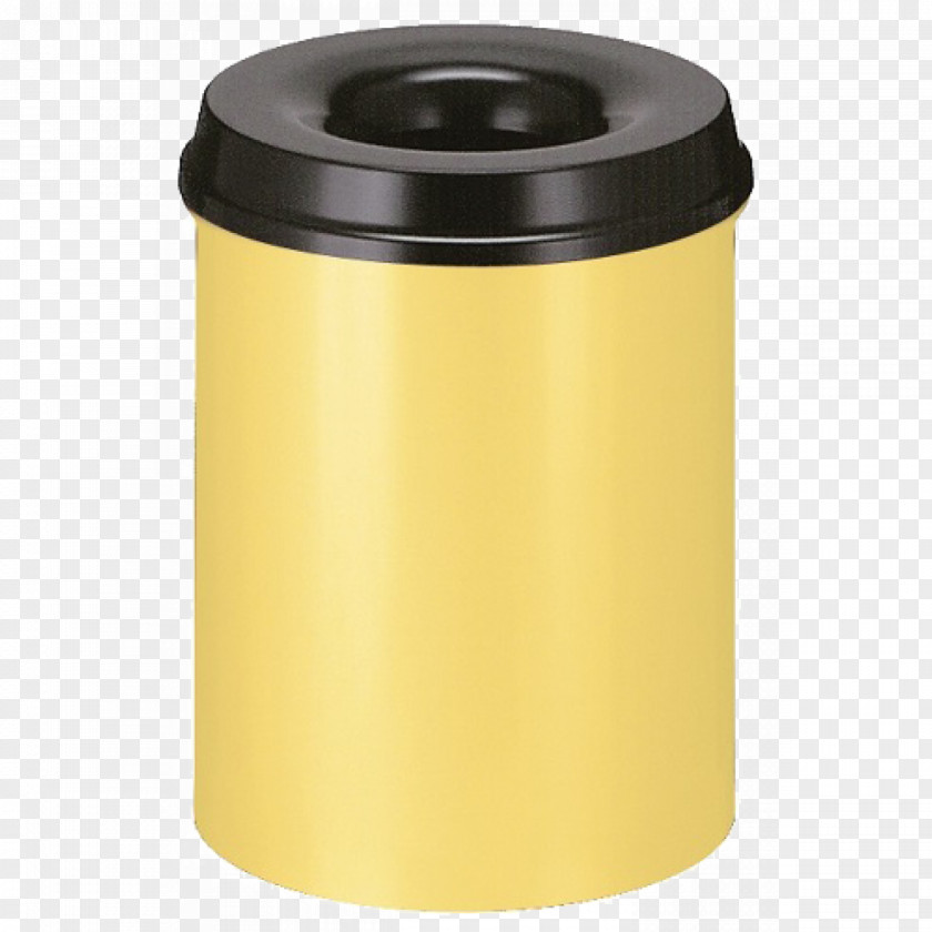 Yellow Rubbish Bins & Waste Paper Baskets Prullenbak Lid PNG