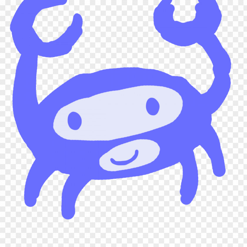 Crab Cobalt Blue Electric Logo PNG