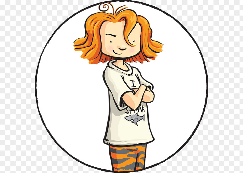 Red Hair Pleased Hand Cartoon PNG