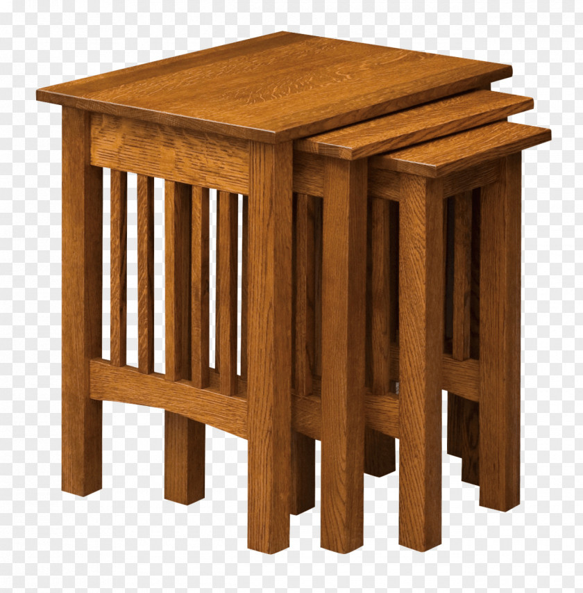 Solid Wood Cutlery Bedside Tables Mission Style Furniture Amish PNG