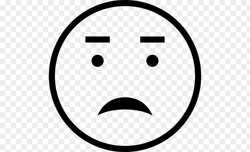 Worried Smiley Face Emoticon Symbol PNG
