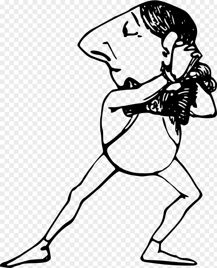 Cartoon Bruce Lee Line Art Drawing Clip PNG