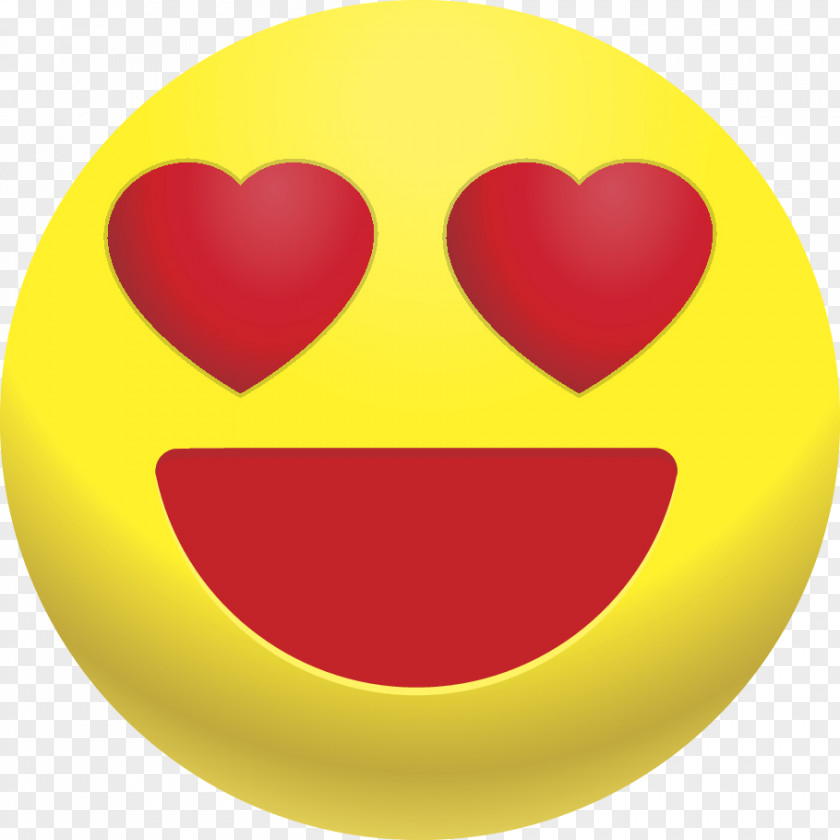 Smiley Yellow Heart PNG